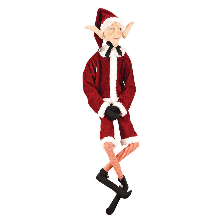 Elwood Santa's Helper Gathered Traditions Art Doll by Joe Spencer 