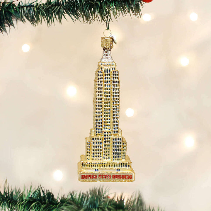 Old World Christmas Empire State Building Blown Glass Ornament