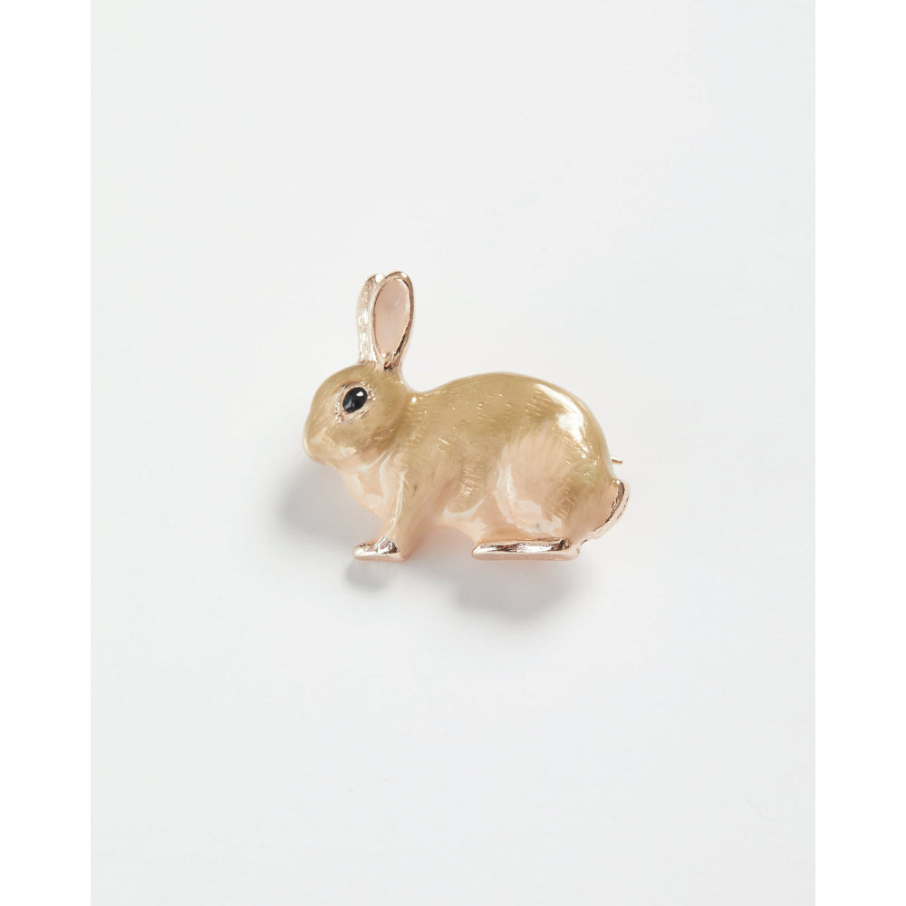 Enamel Rabbit Brooch by Fable England 