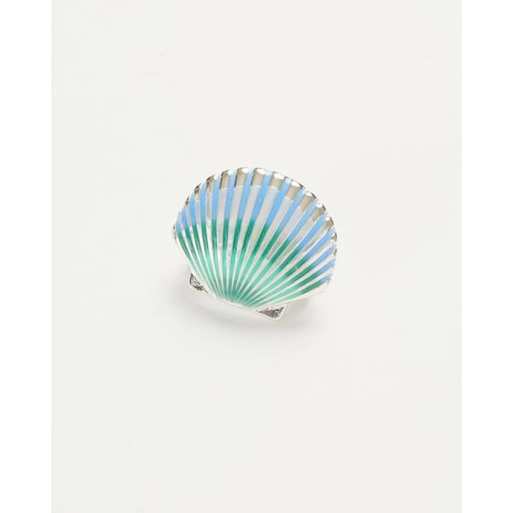 Enamel Shell Brooch by Fable England 