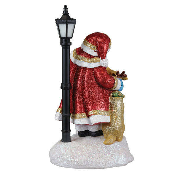 Old World Christmas Endeering Santa Lighted Figurine