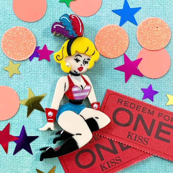 Enjoy the Ride Circus Brooch by Lipstick & Chrome - Quirks!