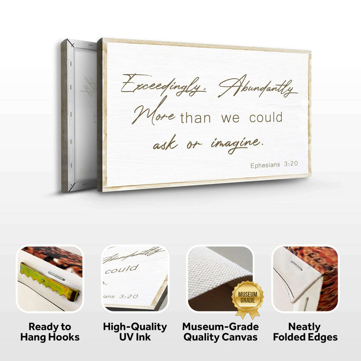 Ephesians 3:20 Farmhouse Faith Sign II