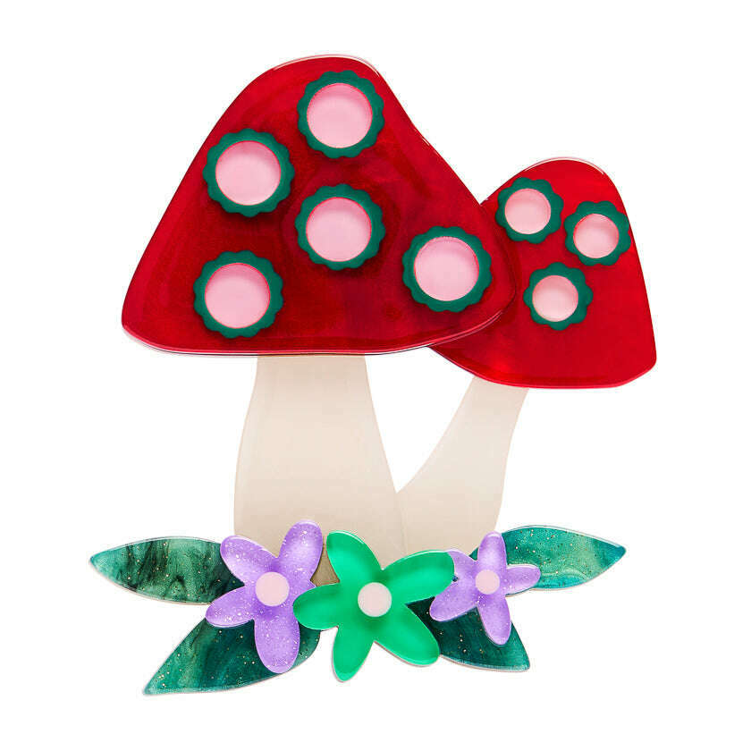 Forest Fun Guy Brooch by Erstwilder erstwilder