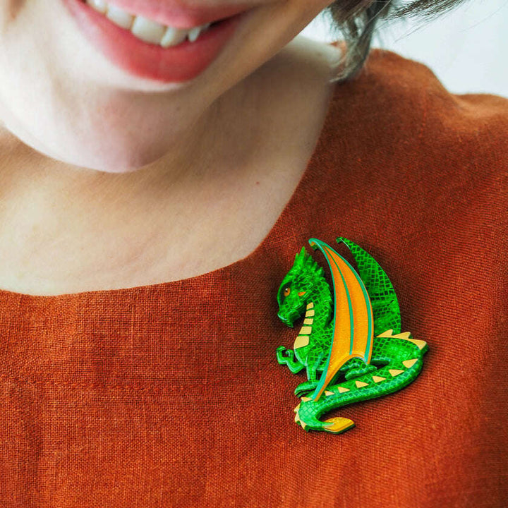 Impressive Scale Brooch by Erstwilder x Pete Cromer