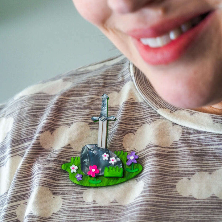 Once and Future Brooch by Erstwilder x Pete Cromer