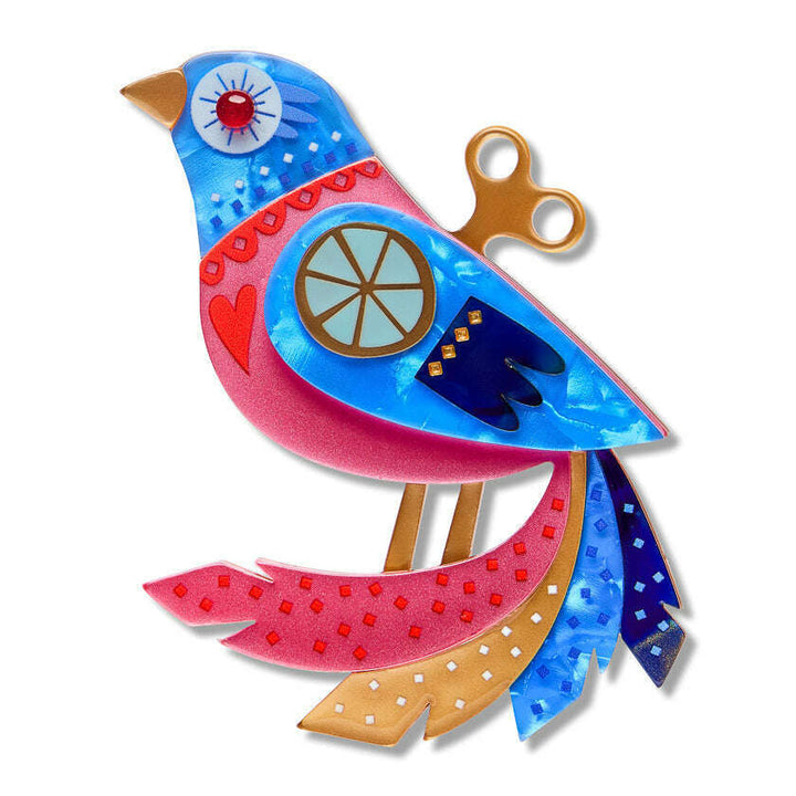 The Wind Up Brooch by Erstwilder x Pete Cromer
