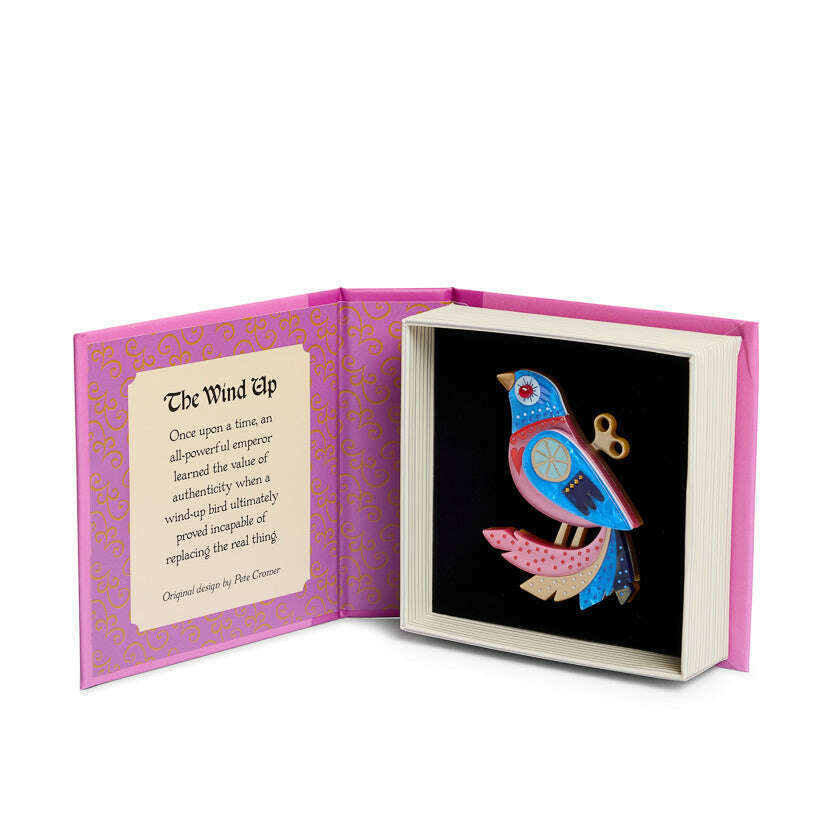 The Wind Up Brooch by Erstwilder x Pete Cromer