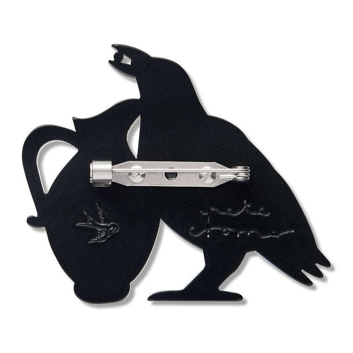 Thirsty Work Brooch by Erstwilder x Pete Cromer