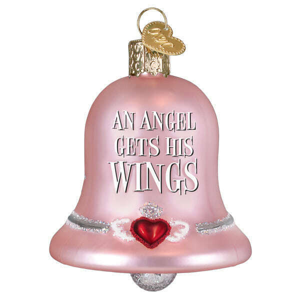 Old World Christmas Every Time A Bell Rings Blown Glass Ornament