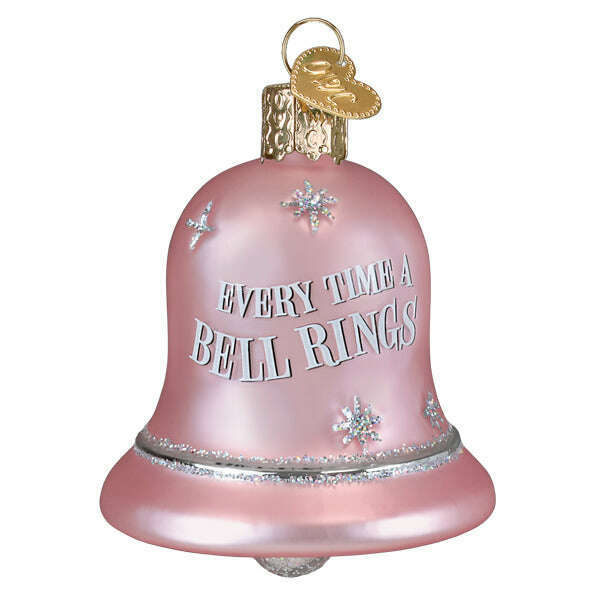 Old World Christmas Every Time A Bell Rings Blown Glass Ornament