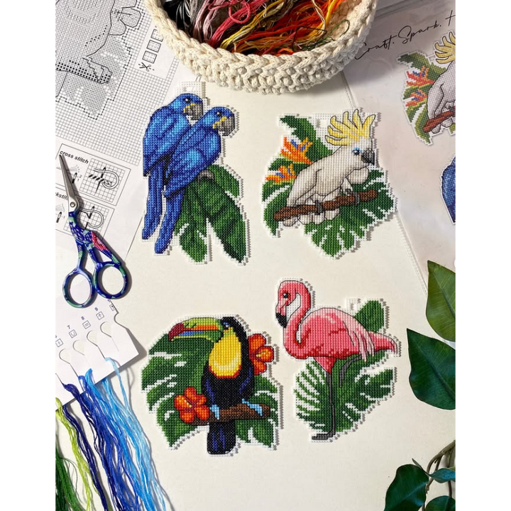 "Exotic Birds" 165CS Counted Cross-Stitch Kit