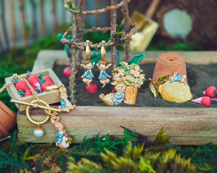 FABLE x Peter Rabbit with Flower Pot Brooch