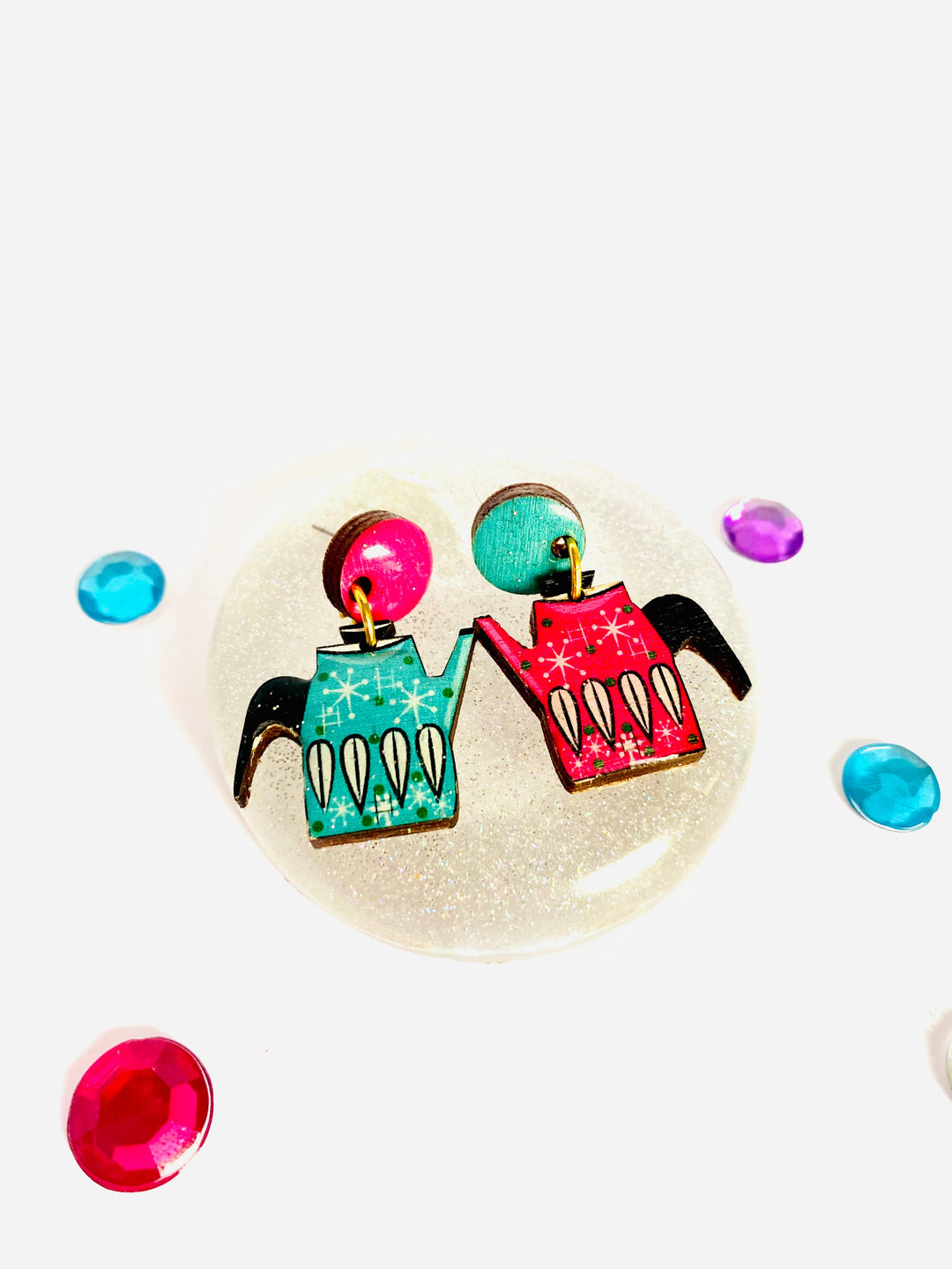 Vintage Teapot Earrings by Rosie Rose Parker