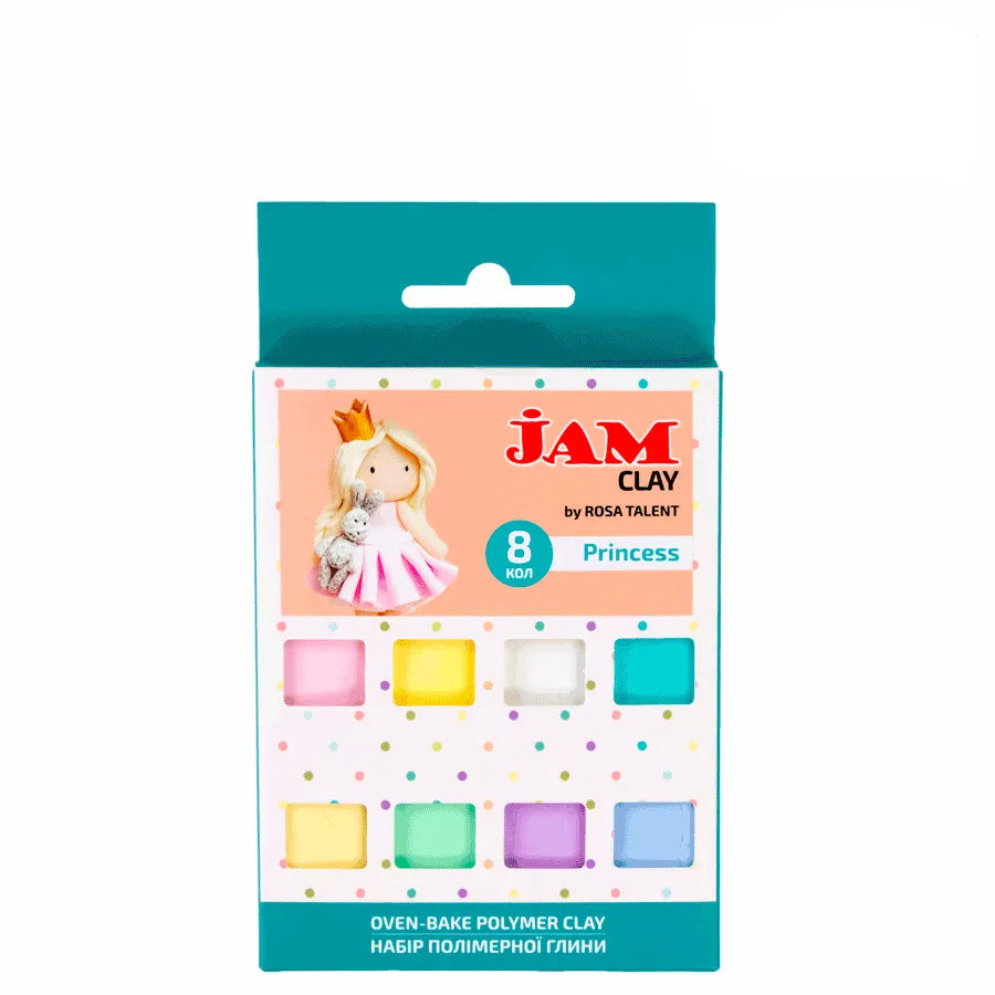 Rosa Talent Princess - Polymer Clay Set. 8*0.04 lb. Jam Clay.