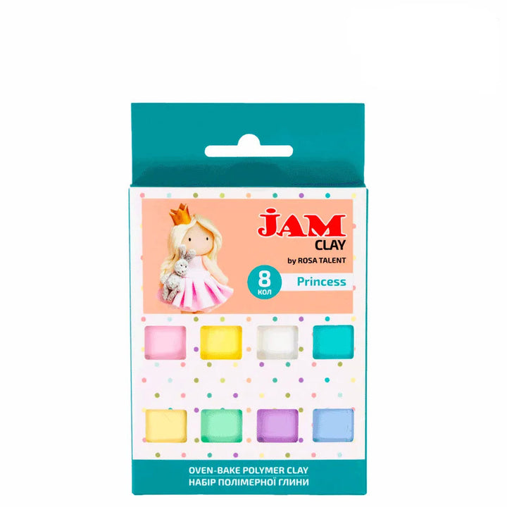 Rosa Talent Princess - Polymer Clay Set. 8*0.04 lb. Jam Clay.