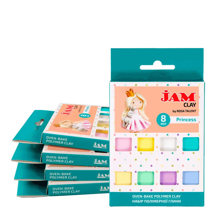 Rosa Talent Princess - Polymer Clay Set. 8*0.04 lb. Jam Clay.