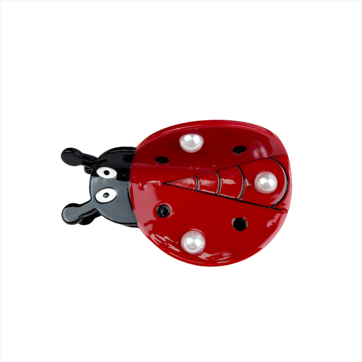 Acetate Ladybug Hair Clip