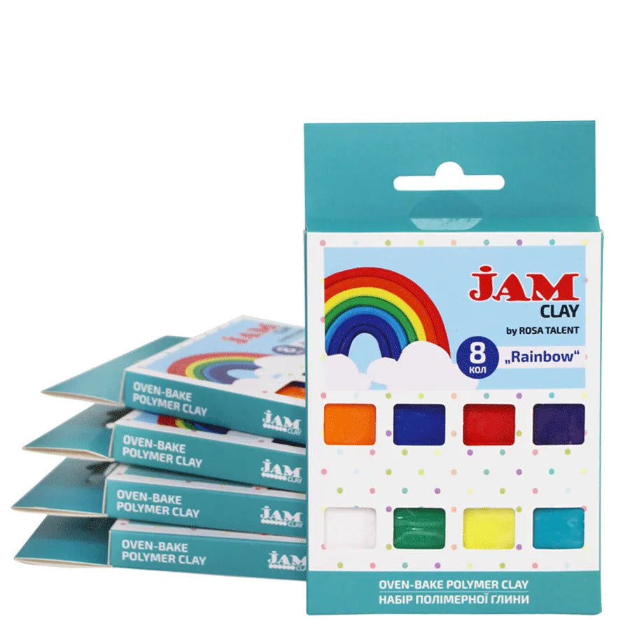 Rosa Talent Rainbow - Polymer Clay Set. 8*0.04 lb. Jam Clay.