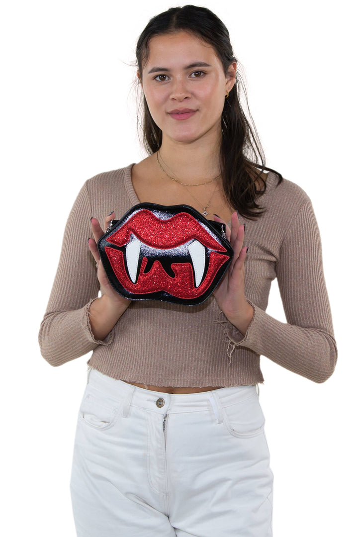 Vampire Mouth Crossbody Bag