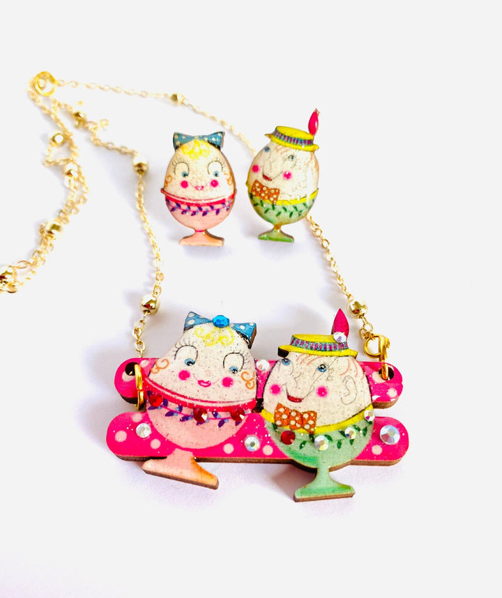 Easter Egg Cup Necklace by Rosie Rose Parker