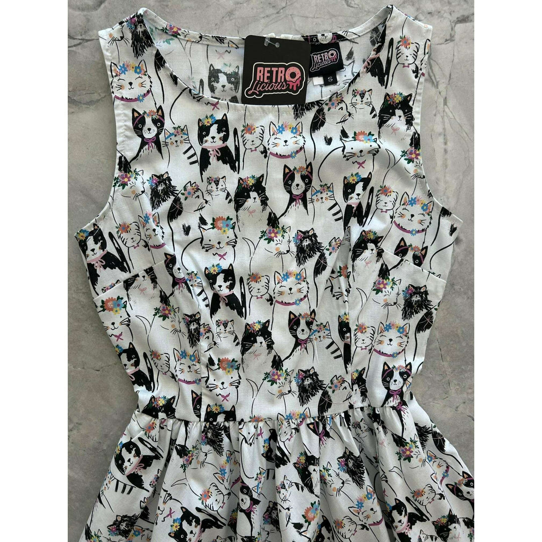 Fabulous Felines Vintage Dress