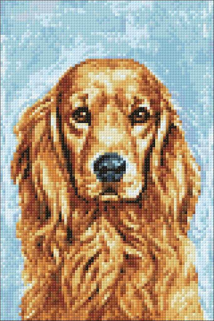 Faithful Dog CS180 7.9 x 11.8 inches Wizardi Diamond Painting Kit