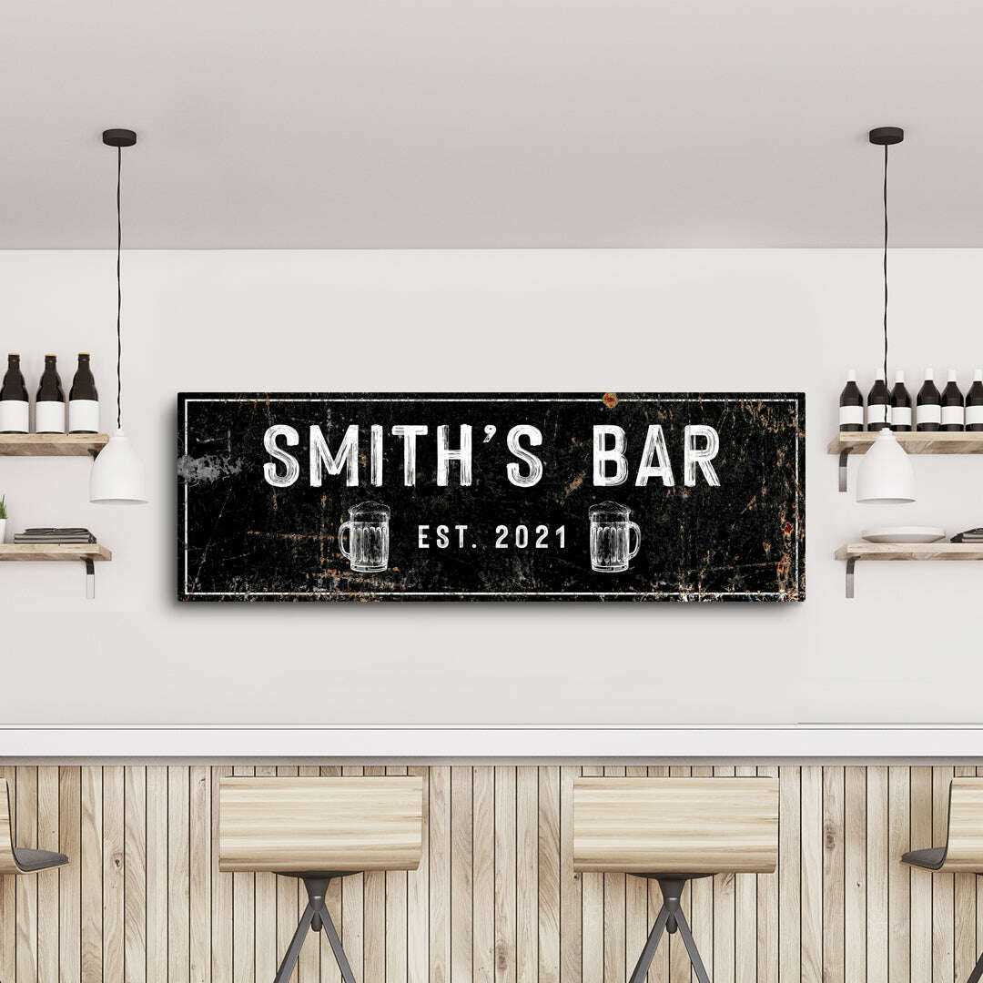 Family Bar Rustic Sign