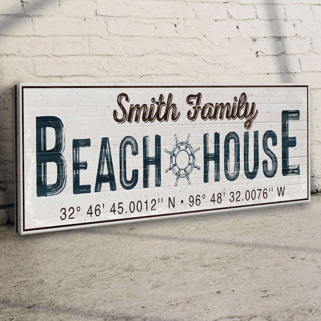 Family Beach House Sign V