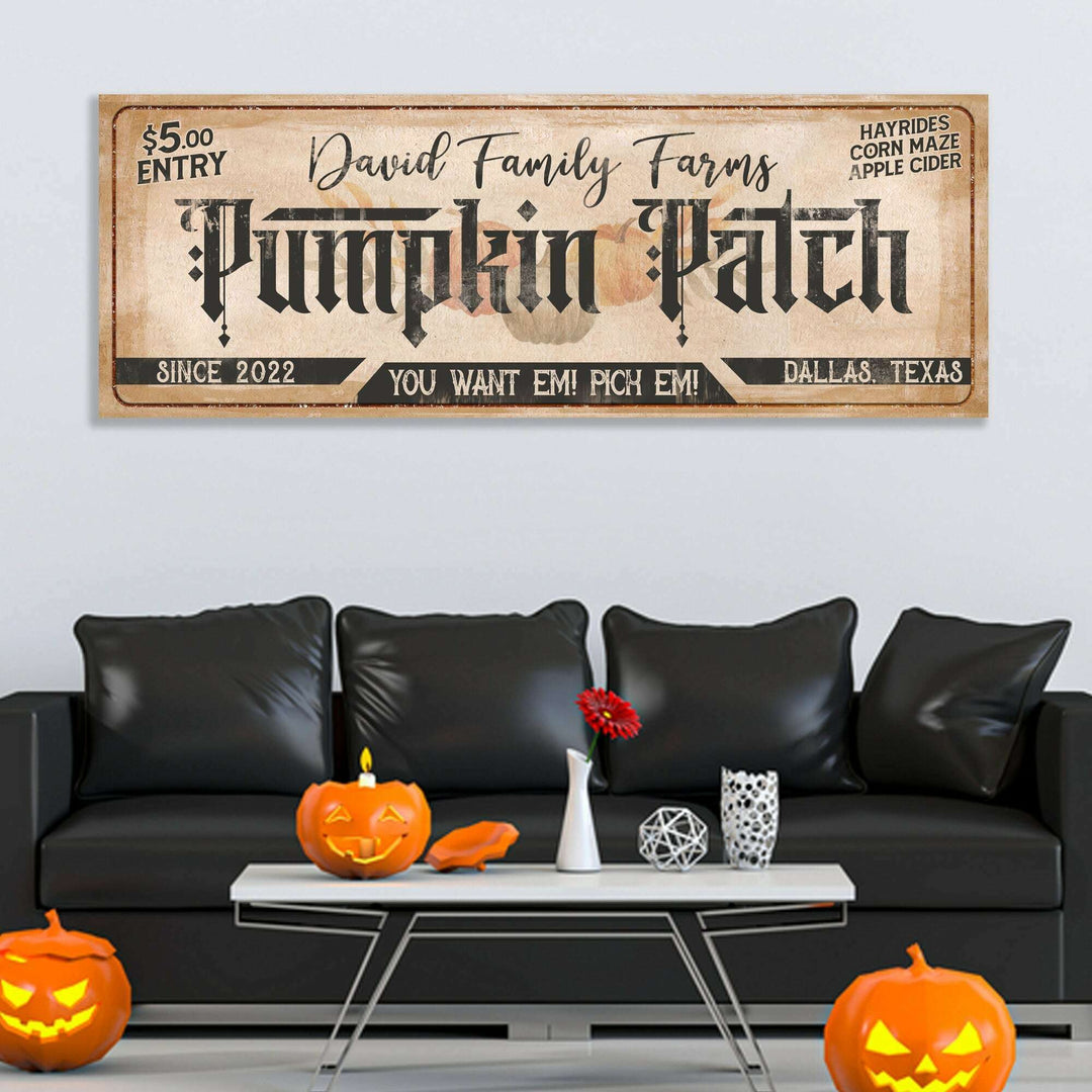 Family Farms Pumpkin Patch Sign II