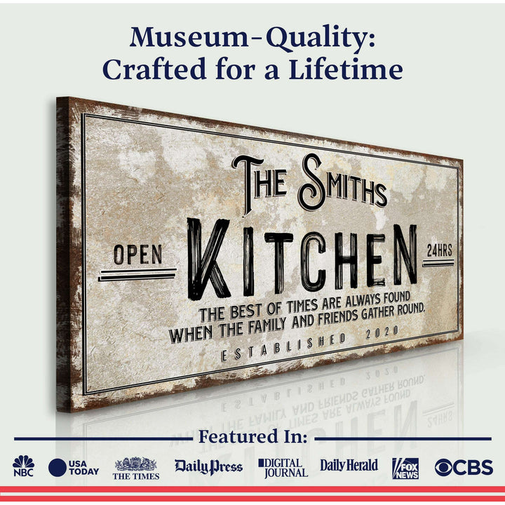 Family Kitchen Sign