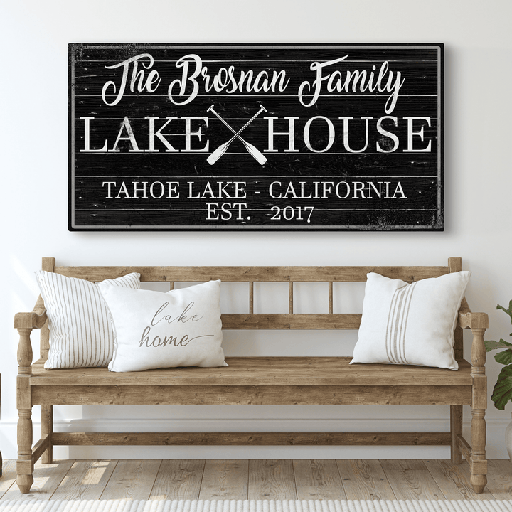 Family Lake House Paddle Sign II