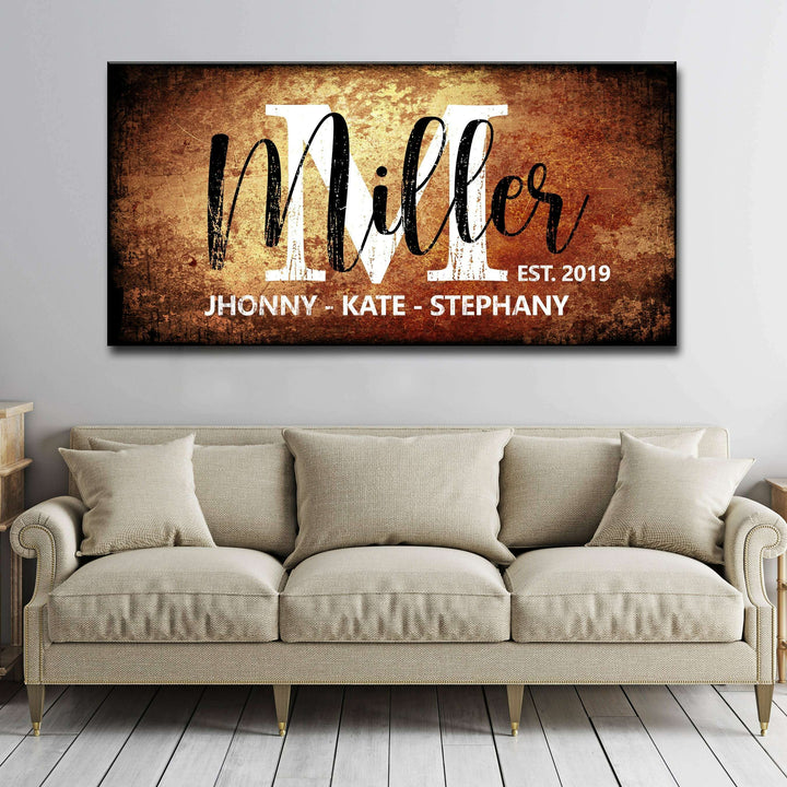 Family Last Name Sign