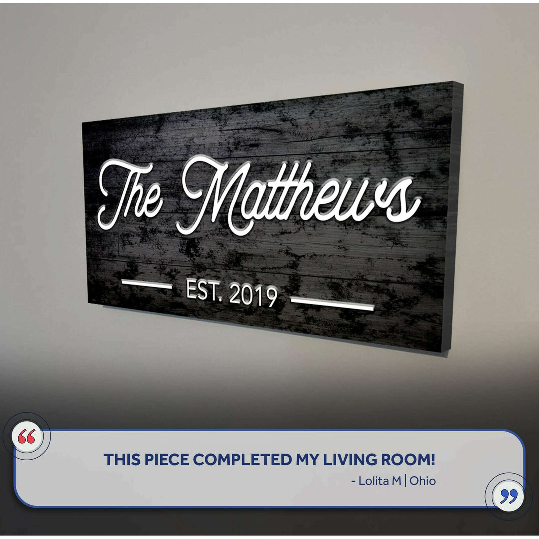 Family Name Sign V