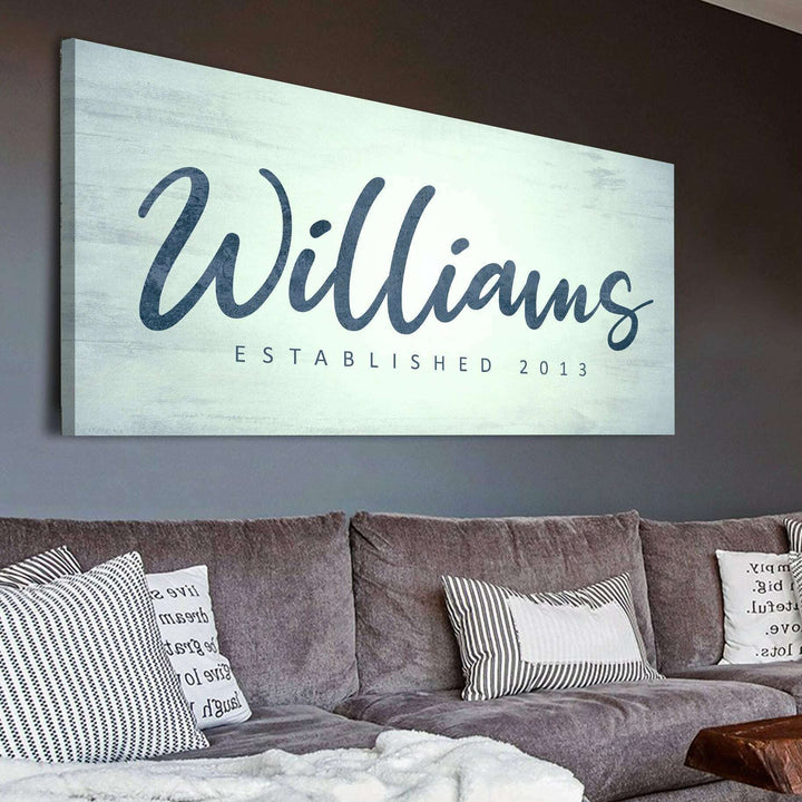 Family Name Sign V