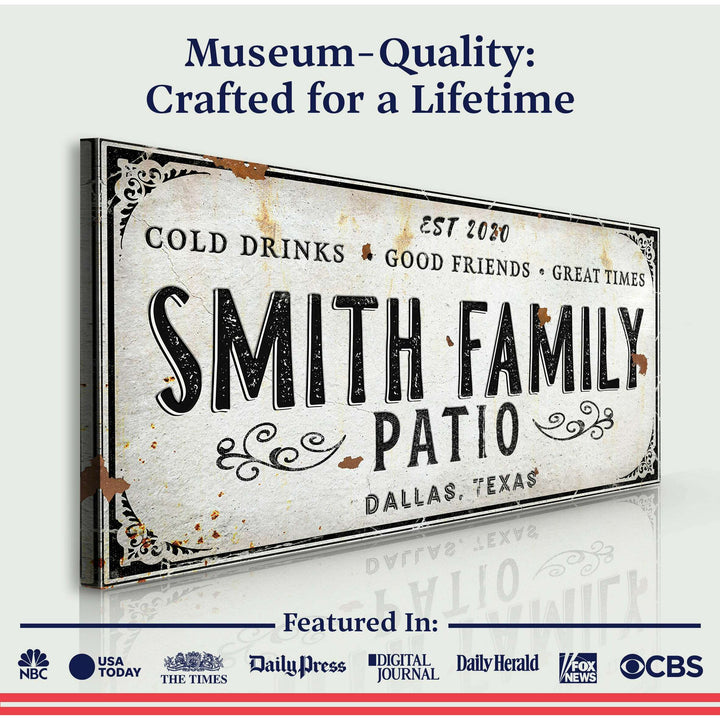 Family Patio Sign