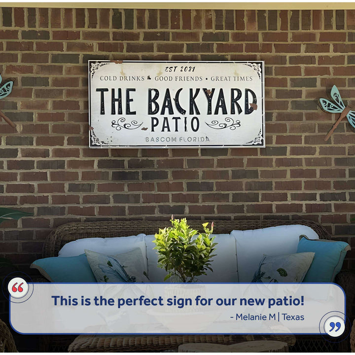 Family Patio Sign