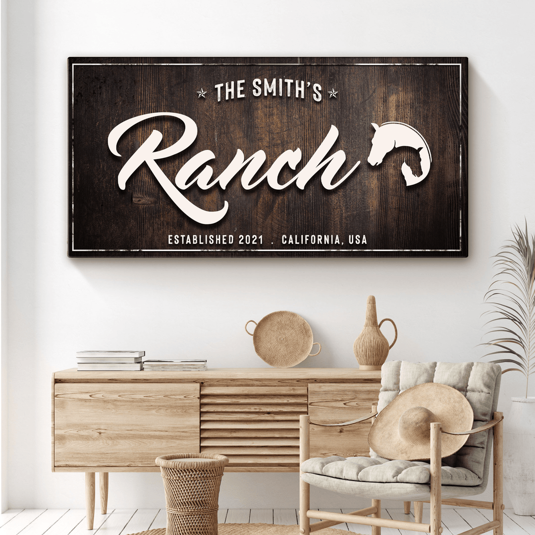 Family Ranch Sign