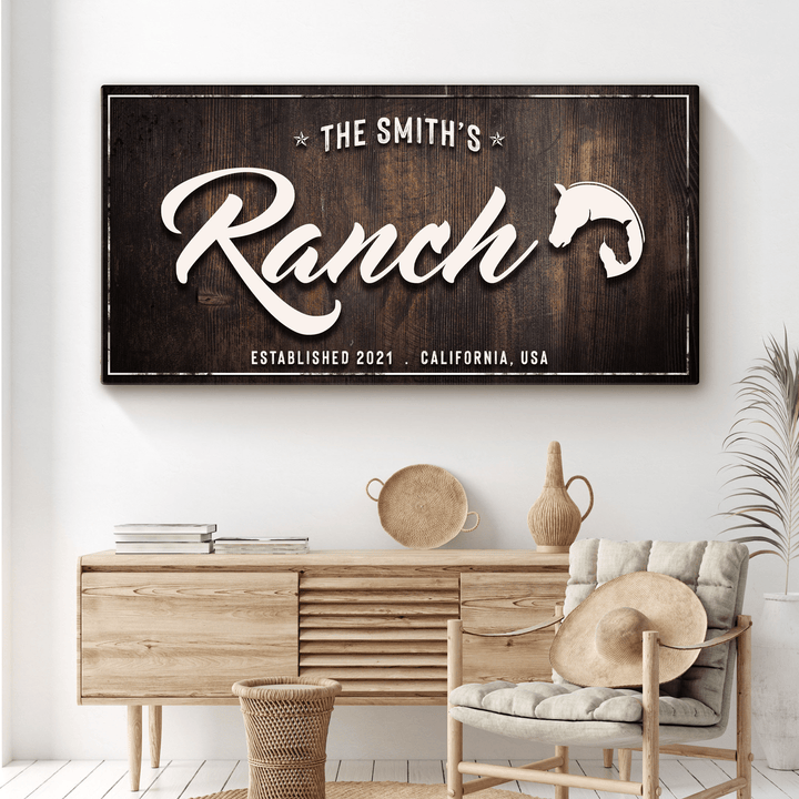 Family Ranch Sign