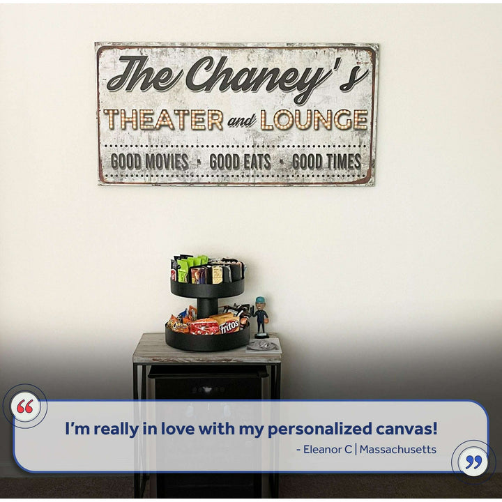 Family Theater and Lounge IV Sign