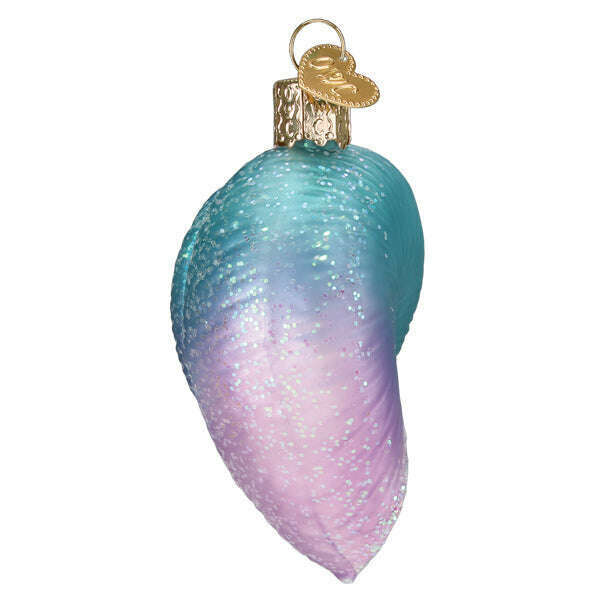 Old World Christmas Fanciful Spiral Shell Blown Glass Ornament