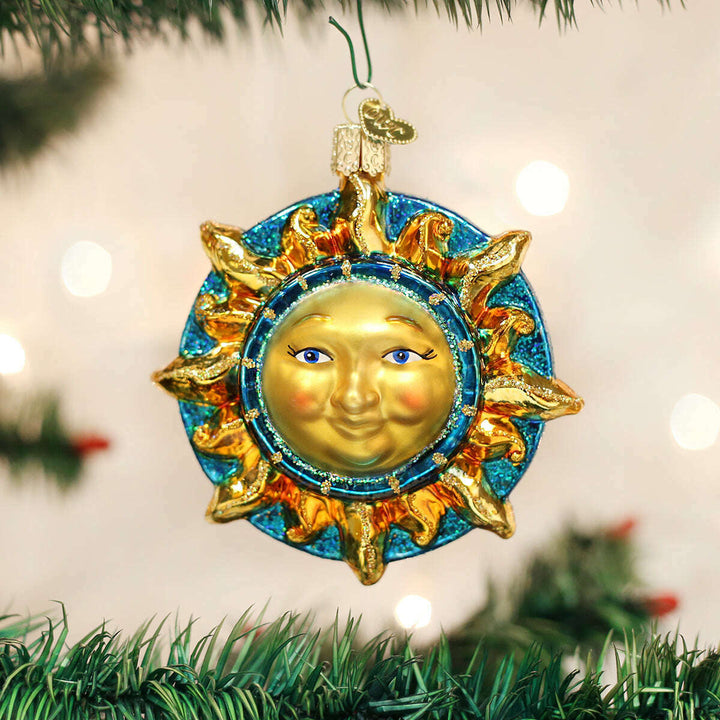 Old World Christmas Fanciful Sun Blown Glass Ornament