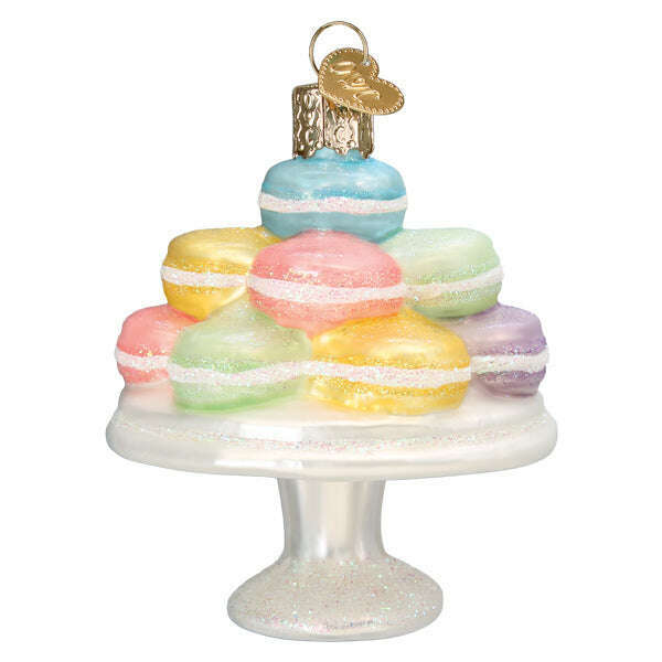 Old World Christmas Fancy Macarons Blown Glass Ornament