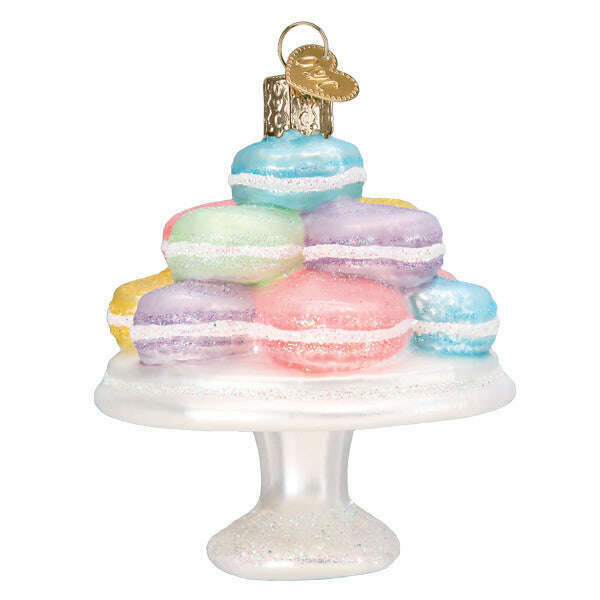 Old World Christmas Fancy Macarons Blown Glass Ornament