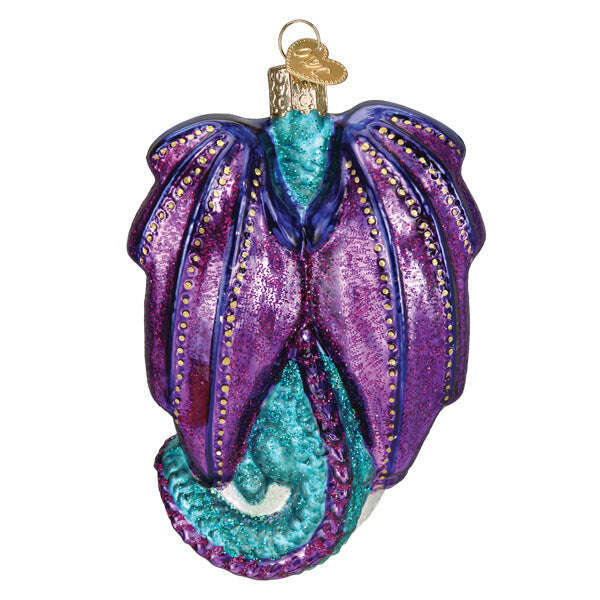 Old World Christmas Fantasy Dragon Blown Glass Ornament