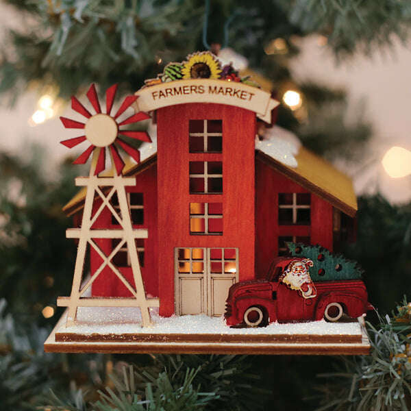 Old World Christmas Farmer's Market Light-Up Ornament