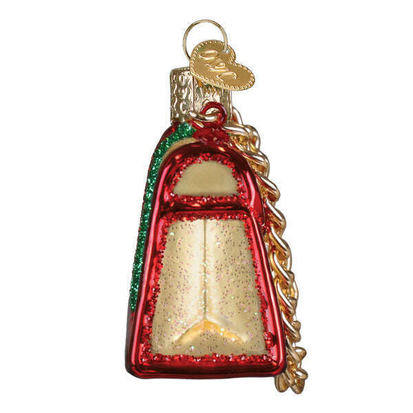 Old World Christmas Fashion Purse Blown Glass Ornament