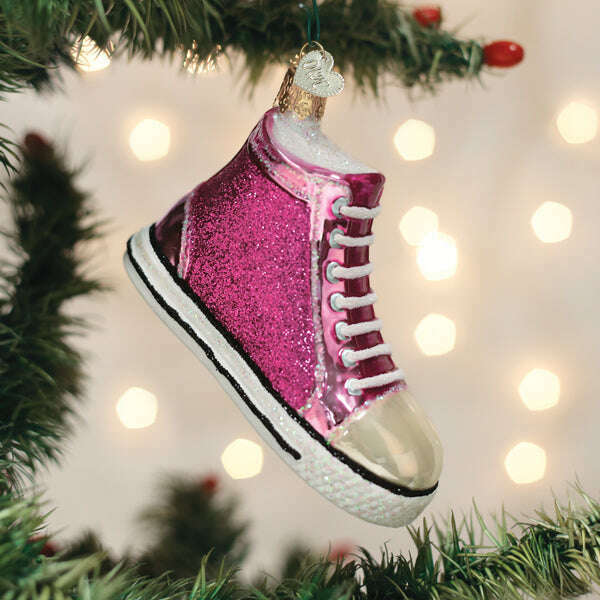 Old World Christmas Fashion Sneaker Blown Glass Ornament