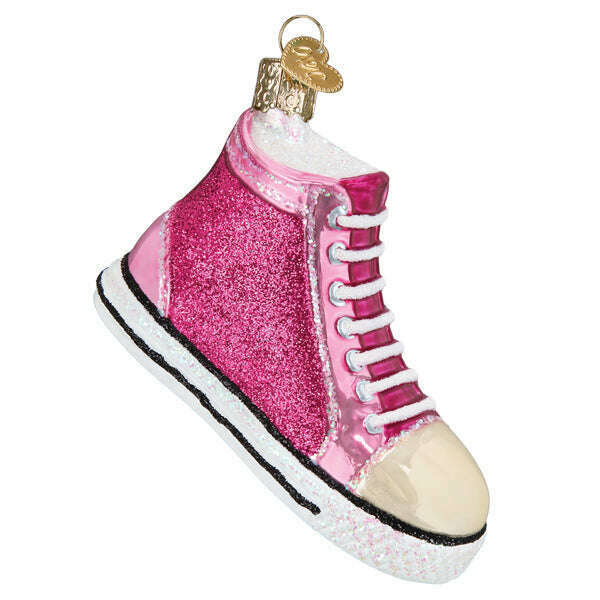 Old World Christmas Fashion Sneaker Blown Glass Ornament