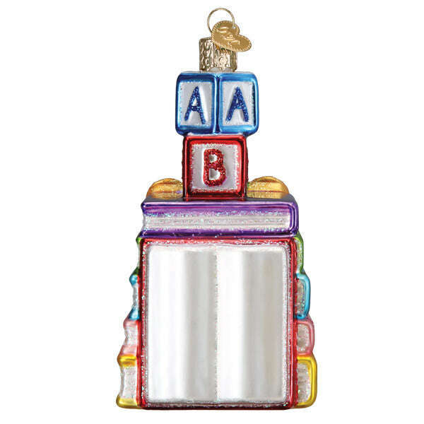 Old World Christmas Favorite Children's Books Blown Glass Ornament